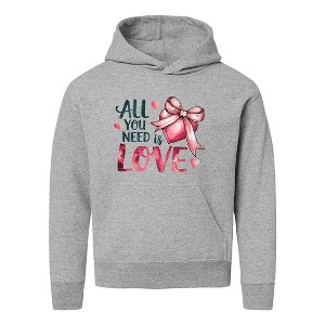 The Juniper Shop All You Need Is Love Coquette Youth Graphic Hoodie - 1 of 3