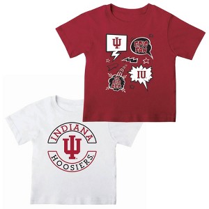 NCAA Indiana Hoosiers Toddler Boys' 2pk T-Shirt - 1 of 3
