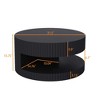 NicBex Modern Round Coffee Table with Storage for Living Room and Bedroom - image 2 of 4