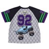 Monster Jam Grave Digger Megalodon Digatron Mesh Baseball Jersey Athletic T-Shirt and Shorts Outfit Set Toddler - 3 of 4