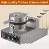 Commercial 201 Stainless Steel Waffle Maker for Cafes, and Home Kitchens - Adjustable Thermostat, Non-Stick Plates, Easy to Clean - 3 of 4