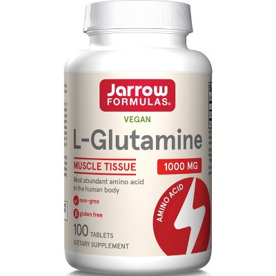 Jarrow Formulas, Inc. Vegan L-Glutamine 1,000 mg 100 Tablets.