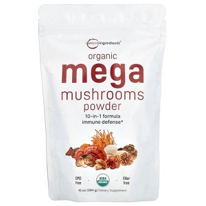 Micro Ingredients Organic Mega Mushrooms Powder, 10 oz (284 g) - 1 of 2