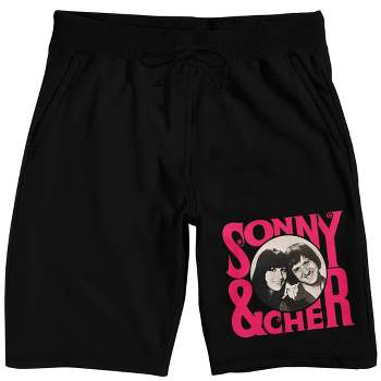 Sonny and Cher Men's Black Lounge Shorts