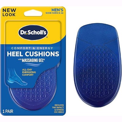 Dr. Scholls - Comfort, Heel Cushions With Massaging Gel, Men (Size 8-13), 1 Pair