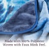 Hastings Home 92"x80" Weighted Blanket with Ocean Dolphins Pattern- Plush Thick 8 Pound Faux Mink Soft Fuzzy Blanket for Couch, Sofa and Bed - 4 of 4