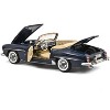 1957 Mercedes-Benz 190 SL Convertible Middle Blue with Black Top 1/18 Diecast Model Car by Norev - 3 of 4
