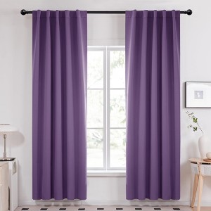 Deconovo Blackout Curtains 2 Panels - 42" W, Back Tab, Room Darkening - 1 of 4