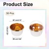 Unique Bargains Round Greaseproof Single-sided Aluminum Foil Cupcake Liners for Party 50 Pcs - 2 of 4