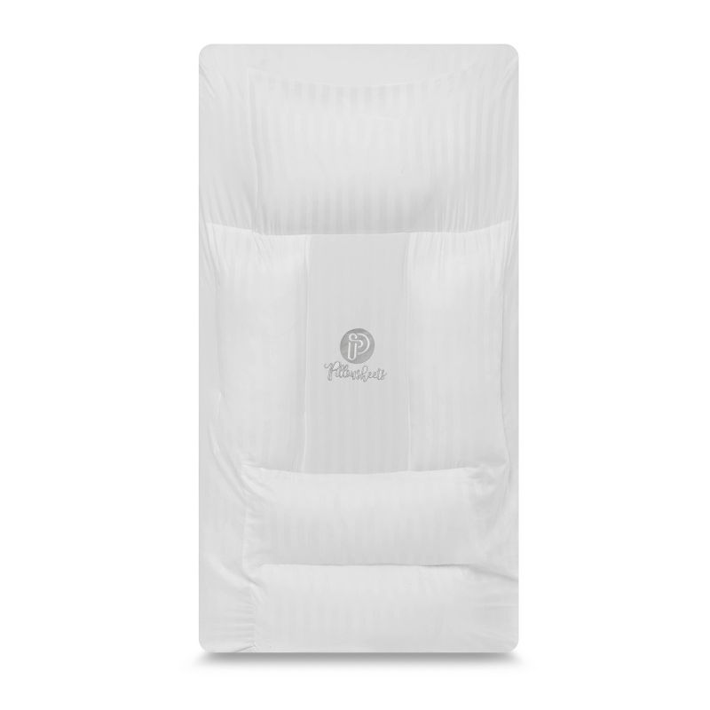Suite Collection 500 Thread Count Solid Fitted Sheet with Pillow Inserts - PillowSheets, 1 of 16
