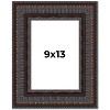 PosterPalooza | Photo Size 3.5" Wide Ornate Brown Frame - UV Acrylic, Foam Board Backing, Hanging Hardware - 2 of 4