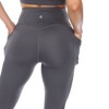 Women's High-Waist Mesh Fitness Leggings - White Mark - 4 of 4