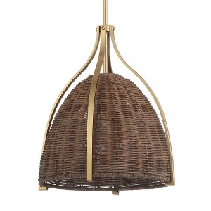 Hunter Fans 12" Arcelia Ceiling Light Pendant Alturas Gold Finish - Modern Elegance for Indoor Spaces - 1 of 1