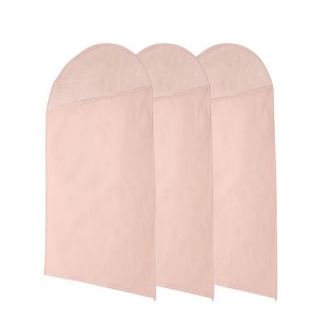 Unique Bargains Dustproof Bottom Opening Garment Bag 3 Pcs - 1 of 4