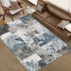 Washable Area Rug for Living Room Bedroom Rug Modern Floral Area Rug Non Slip Rugs Soft Low Pile Stain Resistant Carpet - 2 of 4