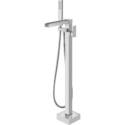 Mixxidea Standing Tub Faucet Polish Chrome