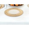 HomeRoots 13" Clear And Gold Round Glass Handmade Charger Plate - 2 of 4