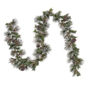 9' Whitter Pine Garland White LED Lights - National Tree Company - 1 of 4