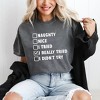 Simply Sage Market Women's I Really Tried Nice List Short Sleeve Garment Dyed Tee - 2 of 4