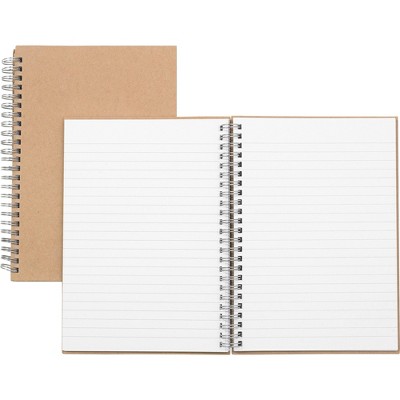 Nature Saver Hardcover Notebk Twin Wire 80 Shts 8-1/4"x5-7/8" BN/KFT 20205