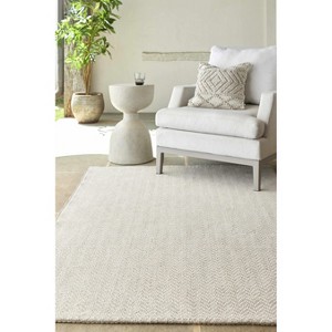 Hauteloom Ozzie Textured Ivory Area Rug - 1 of 4