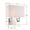 Crystorama Lighting Durham 2 - Light Sconce in  Polished Nickel - 4 of 4