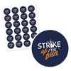 Big Dot of Happiness Strike Up the Fun - Bowling - Birthday Party or Baby Shower Circle Sticker Labels - 24 Count - 2 of 4