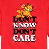 Boys' - Garfield - Don't Know Don't Care Long Sleeve Graphic T-Shirt - 2 of 4