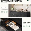 Garvee 7-Drawer white Dresser with Gold Metal Legs and Handles, 53.5" Wide Modern Painted Wood Chest for Bedroom Living Room Entryway - 3 of 4