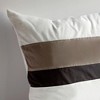 Slickblue Stylish White Knitted Patchwork Pillow Cushion - 19.7", Modern Floor Pillow with Machine-Washable Cover - 2 of 3
