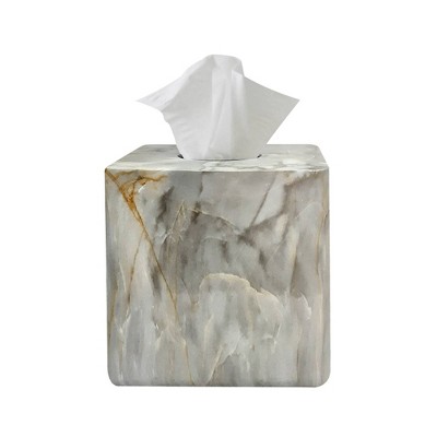 Loft Resin Square Facial Tissue Box Cover - Nu Steel : Target