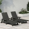 WestinTrends Adirondack Outdoor Chaise Lounge for Patio Garden Poolside (Set of 2) - 2 of 4