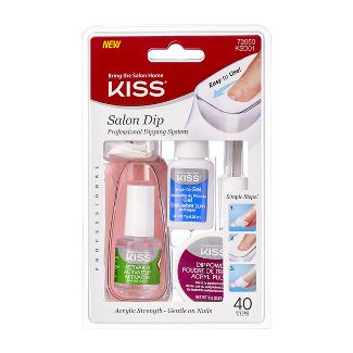 KISS Salon Dip All-in-One Fake Nails Manicure Kit - 40ct