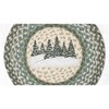 Earth Rugs Christmas Round Placemat – Holiday Village Tree Print 15” - 2 of 3