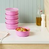 10pc (set of 5) Plastic Round Meal Prep Food Storage Container Set - Room Essentials™ - 2 of 3