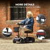 Scooters for Adults 4 Wheel Powered Mobility Scooters Folding Electric Bike for Seniors 330 lbs Capacity Bicycle 20 Miles LED Light - 4 of 4