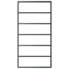 VidaXL Sliding Door ESG Glass and Aluminum 40.2"x80.7" Black - 3 of 4