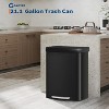 21 Gallon / 80 Liter Stainless Steel Trash Can,For Office, Bathroom, Dining Room - 2 of 4