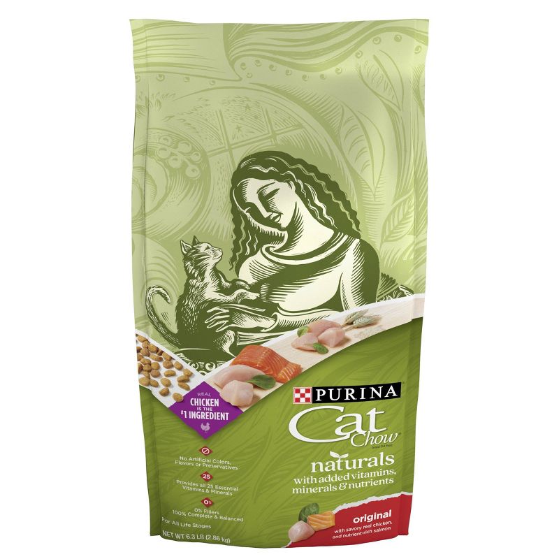 Purina Cat Chow Naturals Original Adult Complete & Balanced Chicken Flavor Dry Cat Food, 1 of 7