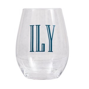 Classy ILY Wine Glass 18 oz - 1 of 2