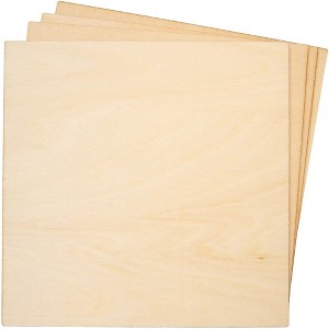 Bright Creations 8-Pack Basswood Plywood Thin Sheets for Wood Burning, Laser Cutting, 1/8 X 6 inches - 1 of 4