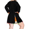 HAPPY BAY Women's Summer Bathing Suit Cover Ups Holiday Beachwear Mini Swim Suit Loose Beach Dress Mini Boho Dress X-Large-XX-Large Black Solid - 2 of 4