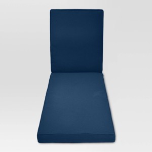 Halsted Outdoor Chaise Lounge Cushion - Navy - Threshold , Blue