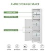 NicBex Tall Corner Bathroom Storage Cabinet with Doors and Adjustable Shelves,Freestanding Storage Cabinet with MDF Board for Bathroom - 4 of 4