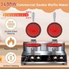 Winado Double Head 2400W 110V Round Non-Stick Belgian Waffle Maker - 3 of 4