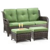 UPTIOT 73'' Polyethylene (PE) Wicker Outdoor Patio Sectional - 2 of 4