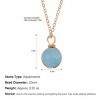 Natural Stone Beads Healing Crystal Lucky Blessing Protection Raw Gemstone Pendant Necklace for Women Men - 4 of 4