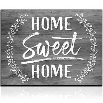Signs Authority Signs Home Sweet Home Sign - 11.75"x9" Thick PVC Decor Printed Rustic Wood Look