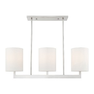 Livex Lighting Hayworth 3 - Light Chandelier in  Brushed Nickel - 1 of 4