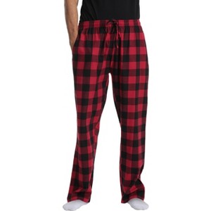 #followme Men's 100% Cotton Flannel Pajamas - Buffalo Plaid Pajama Pants for Men - Lounge & Sleep PJ Bottoms - 1 of 3